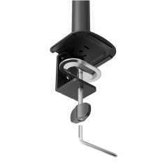 Neomounts NERO Double Flat Screen Desk - Durable, Stylish, and Space-Saving Dual Monitor Stand (DS60-600BL2)